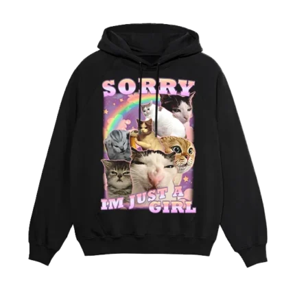 Girly cats juodas džemperis