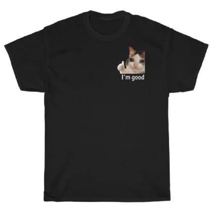 Im good juodi marškinėliai