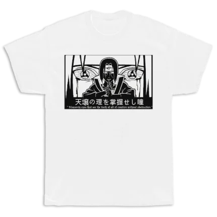 Saske Uuchiha balti marškinėliai