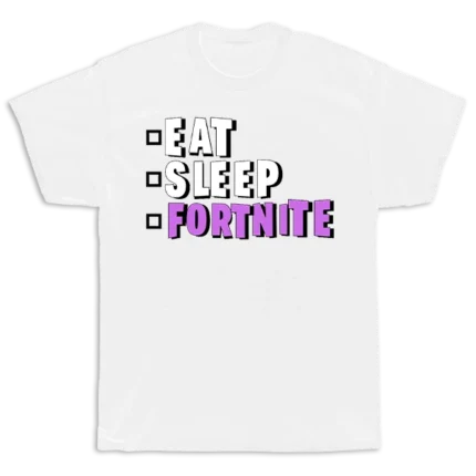 Fortniter routine balti marškinėliai