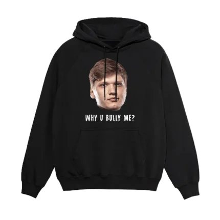 Why u bully me juodas džemperis