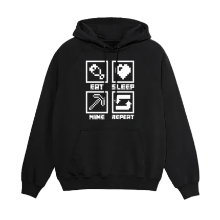 Minecraft Cycle juodas džemperis