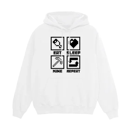 Minecraft Cycle baltas džemperis