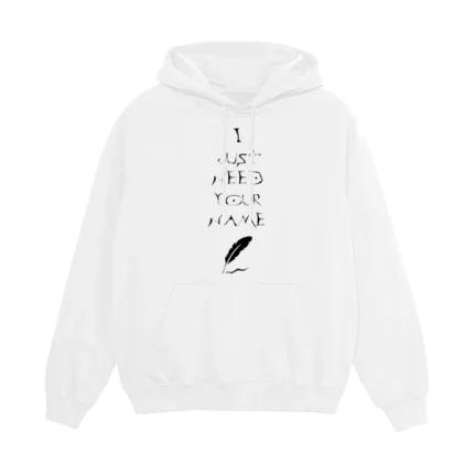 I Just Need Your Name baltas džemperis