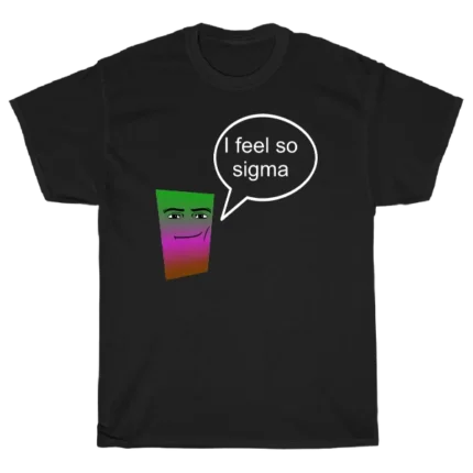 Sigma Roblox juodi marškinėliai