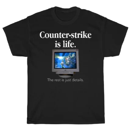 Counter Strike Life juodi marškinėliai