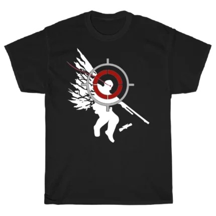 Double Air No Scope juodi marškinėliai