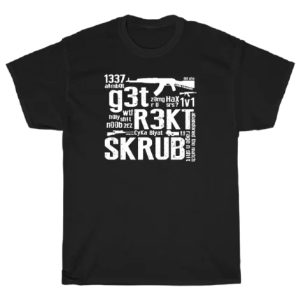 Get Rekt juodi marškinėliai