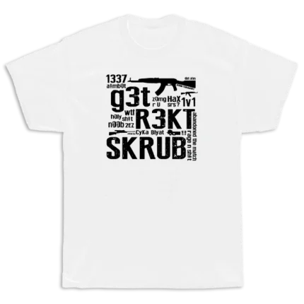 Get Rekt balti marškinėliai